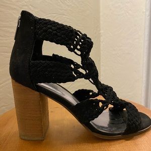 Black Heeled Sandals